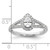 14KT White Gold Halo Plus (Holds 1/2 carat (6x4mm) Pear Center) 3/8 carat Diamond Semi-mount Engagement Ring