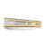 10KT Two-tone Polished & Satin Rope Sides Diamond Ring