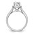 14KT White Gold Halo Plus (Holds 1.25 carat (6.00mm) Cushion Center) 1/3 carat Diamond Semi-Mount Engagement Ring