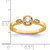 14KT Rope Edge Petite 1/4 carat Round Diamond Complete Promise/Engagement Ring