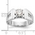 14KT White Gold Peg Set 1/5 carat Channel-set Diamond Semi-mount Engagement Ring