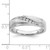 14KT White Gold 5-Stone 1/6 carat Diamond Complete Men's Band