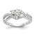 Diamond Criss-Cross Engagement Rings