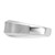 14KT White Gold IBGoodman Men's Polished and Satin 1/6 carat Diamond Complete Ring