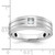 14KT White Gold IBGoodman Men's Polished and Satin 1/6 carat Diamond Complete Ring