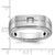 14KT White Gold IBGoodman Men's Polished and Satin 1/6 carat Diamond Complete Ring