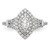 14KT White Gold Double Halo (Holds 3/8 carat (7.0x3.5mm) Marquise Center) 1/2 carat Diamond Semi-Mount Engagement Ring