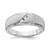 14KT White Gold 3-Stone 1/6 carat Diamond Complete Men's Band