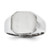 14KT White Gold Signet Ring 14mmx13mm Closed Back