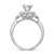 Peg Set Diamond Halo Semi-mount Engagement Rings