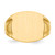 14KT 15.0x16.5mm Closed Back Men's Signet Ring