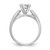 14KT White Gold Peg Set 3/8 carat Channel-set Princess Diamond Semi-mount Engagement Ring
