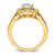 14KT Vintage Round Halo Diamond Semi-Mount Engagement Ring
