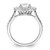 14KT White Gold Round Halo Diamond Semi-Mount Engagement Ring