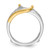 14KT Two-tone 1/2 carat Diamond Complete Ring Guard