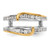 14KT Two-tone 1/2 carat Diamond Complete Ring Guard