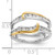 14KT Two-tone 1/2 carat Diamond Complete Ring Guard