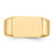 14KT 10.0x15.0mm Closed Back Men's Signet Ring