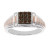 10KT Two-tone Brown Diamond Ring