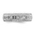 14KT White Gold 1/2 carat Round/Baguette Complete Diamond Band