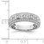 14KT White Gold 1/2 carat Round/Baguette Complete Diamond Band