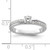 Two Promises 14KT White Gold Diamond Complete Engagement Ring