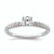 Two Promises 14KT White Gold Diamond Complete Engagement Ring