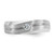 14KT White Gold IBGoodman Men's Polished and Satin 1/10 carat Diamond Complete Ring