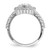 14KT White Gold Halo Diamond Semi-Mount Engagement Ring RM7898E-100-WAA