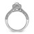 14KT White Gold Halo Diamond Semi-mount Engagement Ring RM5875E-050-WAA