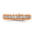 True Origin Rose Gold 1 1/5 carat Lab Grown Diamond VS/SI  D E F  Fancy Band