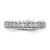 True Origin White Gold 1 1/5 carat Lab Grown Diamond VS/SI  D E F  Fancy Band