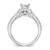 14KT White Gold & Rose Gold Diamond Peg Set Semi-mount Engagement Ring