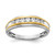 14KT Two-tone 7-Stone 1/2 carat Diamond Complete Men's Ring