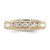 14KT Two-tone 7-Stone 1/2 carat Diamond Complete Men's Ring