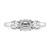 TRUE ORIGIN 14KT White Gold Lab Grown VS DEF Diamond Semi-Mount Engagement R