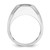 14KT White Gold IBGoodman Men's Polished and Satin 1/5 carat Diamond Semi-mount Ring