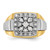 IBGoodman 10KT Two-tone Men's Polished and Satin 1/2 Carat A Quality Diamond Ring