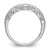14KT White Gold 3/4 carat Baguette/Round Diamond Complete Band