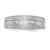 14KT White Gold 3/4 carat Baguette/Round Diamond Complete Band
