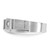 14KT White Gold IBGoodman Men's Polished and Satin 1/4 carat Diamond Complete Ring