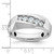 IBGoodman 14KT White Gold Men's Polished and Satin 5-Stone 1/2 Carat AA Quality Diamond Ring