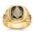 14KT Polished, Antiqued and Nugget Texture AAA Quality Diamond Masonic Ring