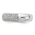 14KT White Gold Pave 3/4 carat Complete Diamond Band