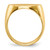 14KT 13.0x19.0mm Closed Back Men's Signet Ring