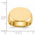 14KT 13.0x19.0mm Closed Back Men's Signet Ring