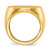 14KT 21.0x21.5mm Open Back Mens Signet Ring