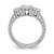 14KT White Gold 3-Stone Diamond Semi-Mount Engagement Ring RM2982E-050-WAA