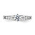 14KT White Gold Polished Diamond Engagement Ring
