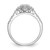 14KT White Gold Complete Diamond Cluster Engagement Ring